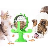 HUYA Windmühle Hundespielzeug Automatische Zuführung Katze Liefert Necken Katzen, die Futter Auslaufen Kauspielzeug Ungiftiges Haustier-Puzzle-Futter Behandelt Leckereien Spielzeug,Green