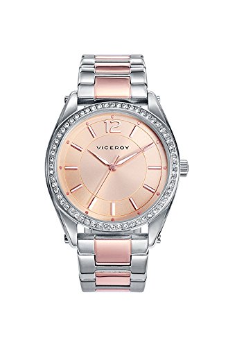 Viceroy Damen Analog Quarz Uhr mit Edelstahl Armband 461042-77