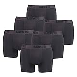 6er Pack Levis Men Premium Boxer Brief Boxershorts Herren Unterhose Pant Unterwäsche, Farbe:Black, Bekleidungsgröße:XXL