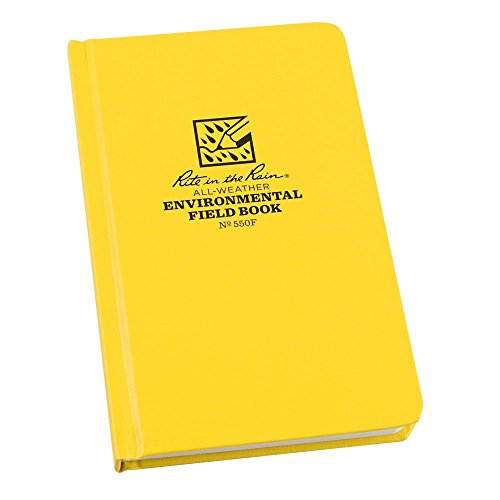 Rite In The Rain 550F Feldbuch, Umweltmuster gelb, 7,5 x 4,75 x 0,625