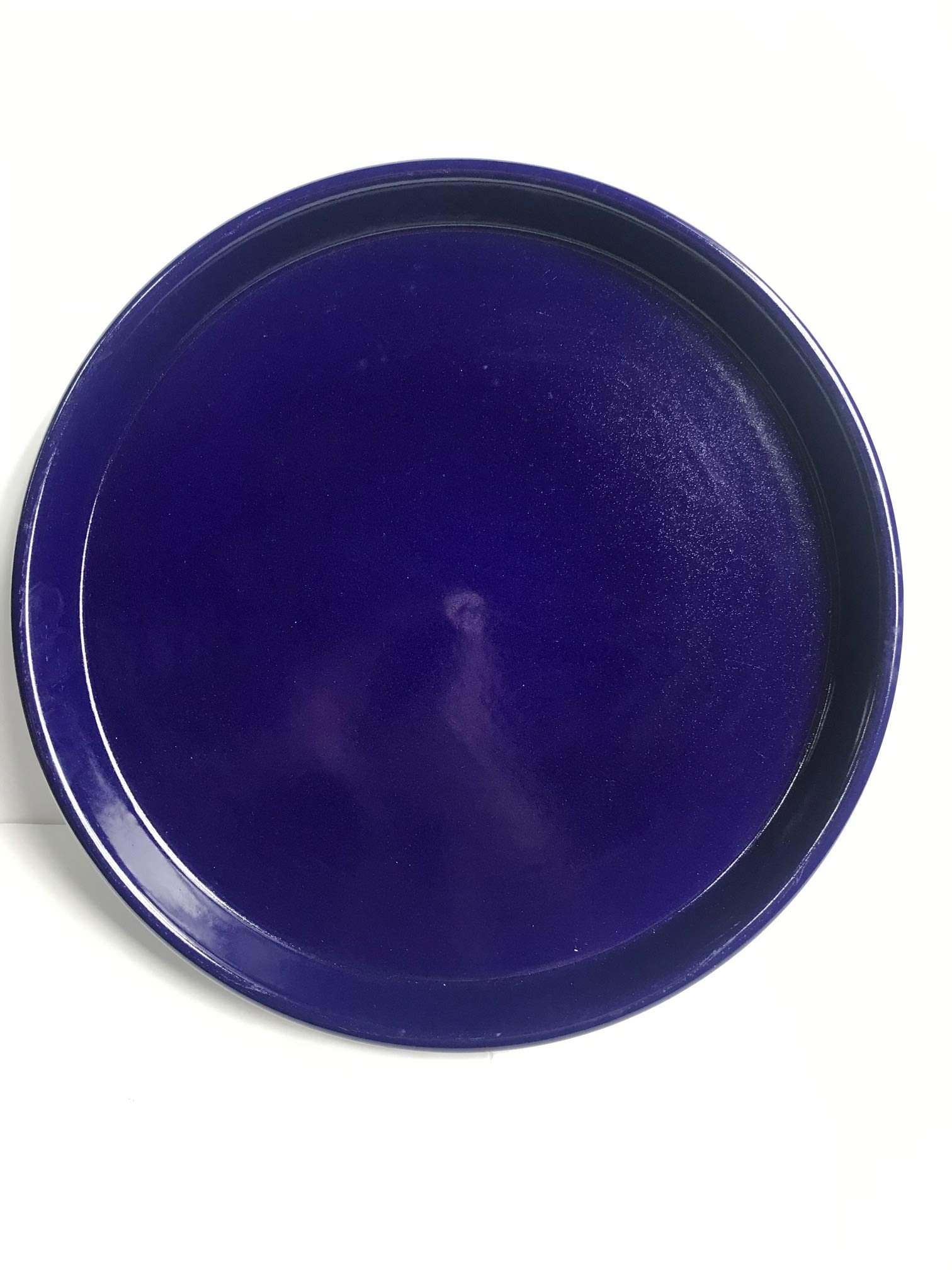 K&K Unterschale/Untersetzer rund 41 x 4,1 cm, blau aus hochwertiger Steinzeug-Keramik