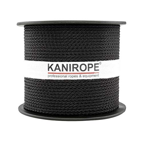 Kanirope® PP Seil Polypropylenseil MULTIBRAID 2mm 500m geflochten Farbe Schwarz (1811)