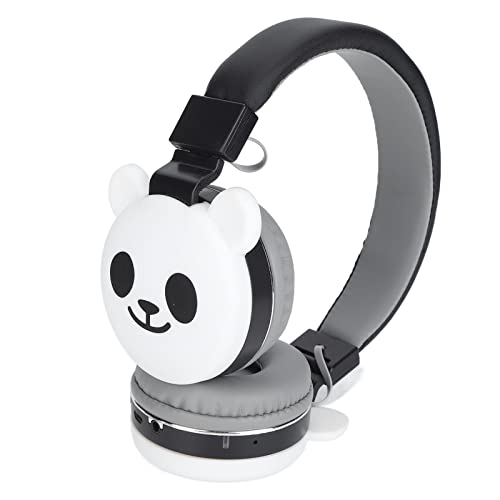 Kinder-Kopfhörer mit Mikrofon, Faltbarer Kopfhörer mit Niedlicher Tierform, Kabelloses / Kabelgebundenes Bluetooth-Kinder-Kinder-Headset, TF-Unterstützung, FM-Radio, 3,5-mm-Klinke(Kleiner Panda)