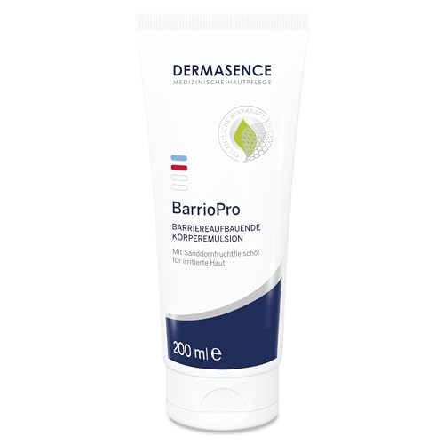 DERMASENCE BarrioPro Körperemulsion - Barrierestärkende und hydratisierende Körperpflege bei gereizter Haut - ideal nach ästhetischen Behandlungen oder als After-sun-Pflege - 200 ml