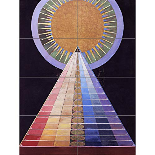 Hilma Af Klint Group X No 1 Altarpiece Abstract XL Giant Panel Poster (8 Sections) Gruppe Abstrakt