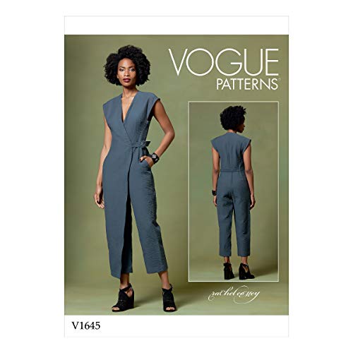 Vogue Patterns-V1645Z-Misses Hose, Jumpsuits & Shorts, Papier, Weiß, verschiedene Farben