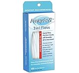 Dental Floss with Proxy Brush and Threader for Optimal Teeth Flossing vs Traditional Flossing - Pre-cut Threader Floss for Daily Dental Hygiene, 3-in-1 Dental Floss by ProxySoft (2 Packs)