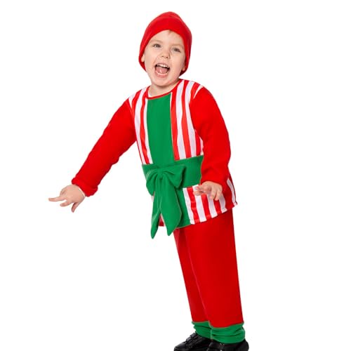 Wilmot Kinder-Geschenkbox-Kostüm - Geschenkbox-förmiges Kinder-Cosplay-Kostüm, bequem,Weihnachts-Cosplay-Kostüm für Auftritte, Rollenspiele, Weihnachts-Themenparty