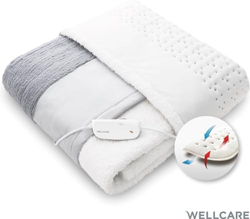 Wellcare 2-in-1 elektrische Wärmeunter- und -überdecke - Patchwork-Design