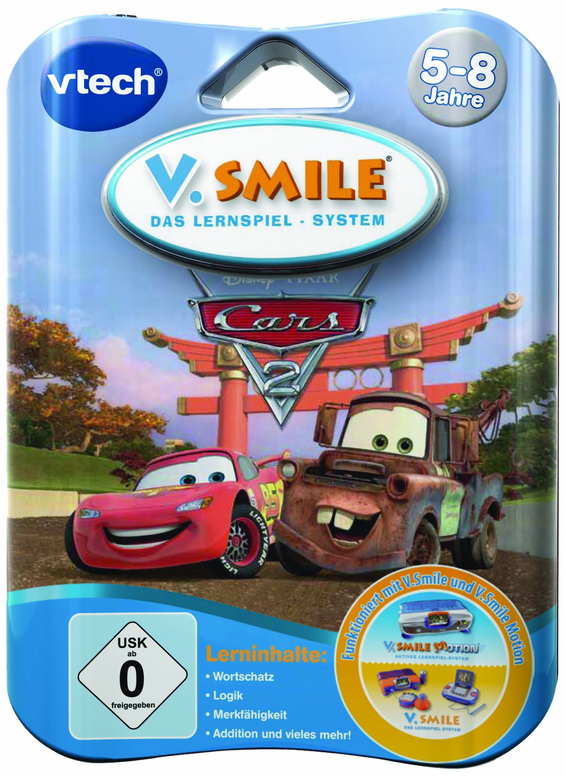 VTech 80-084584 - V.Smile Motion Lernspiel Cars 2