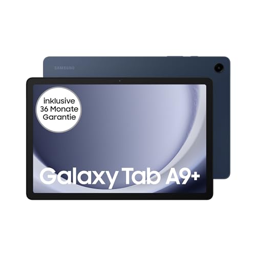 Samsung Galaxy Tab A9+ 5G Android-Tablet, 64 GB Speicherplatz, Großes Display, 3D-Sound, Simlockfrei ohne Vertrag, Navy, Inkl. 3 Jahre Herstellergarantie [Exklusiv bei Amazon]