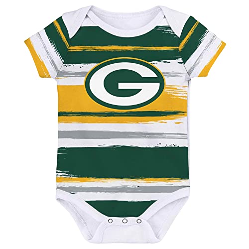 Outerstuff Green Bay Packers NFL Team Favorites SS Creeper Green Bodysuit Newborn - 3-6