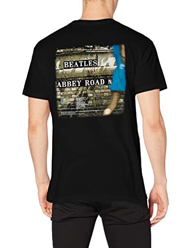 The Beatles Abbey Road Men's Short Sleeve Shirt Gr. Medium, Schwarz - Schwarz