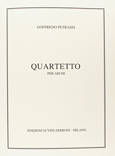 Goffredo Petrassi-Quartetto (Set)-Contemporary Music-SCORE