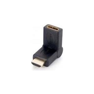Equip - HDMI Adapter - 180° knickbar - HDMI - HDMI, 19-polig (W) - HDMI, 19-polig (M) - schwarz (118911)