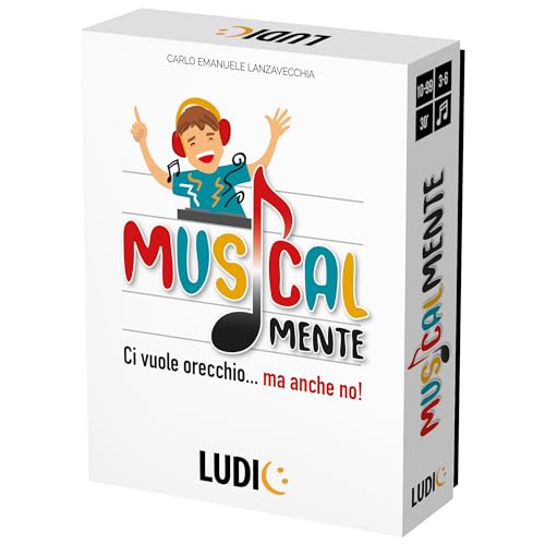 Ludic Musikalisch Nimmt Es Ohr Aber Auch Kein It57298 Gesellschaftsspiel Für Die Familie Für 3-6 Spieler Made In Italy
