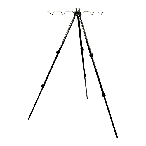Zite Fishing Tripod Ruten-Ständer – Teleskop Feeder-Angeln Rutenhalter 50-110cm – Rod Pod Alternative für 4 Angelruten