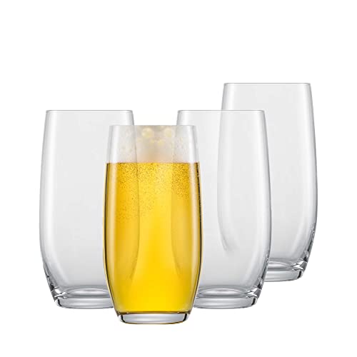 SCHOTT ZWIESEL Bierglas For You (4er-Set), klassisch geformte Trinkgläser für Bier, spülmaschinenfeste Tritan-Kristallgläser, Made in Germany (Art.-Nr. 121873)