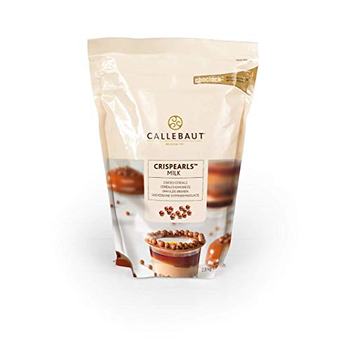 Callebaut Crispearls Milk, Milchschokolade, Milchschokolade und geröstete Kekse in einer einzigen kleinen Perle, 800 g