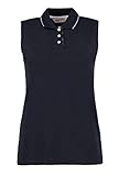 Gamegear KK730 Proactive Damen-Poloshirt, ärmellos, Pikee, Marineblau/Weiß, Größe 42
