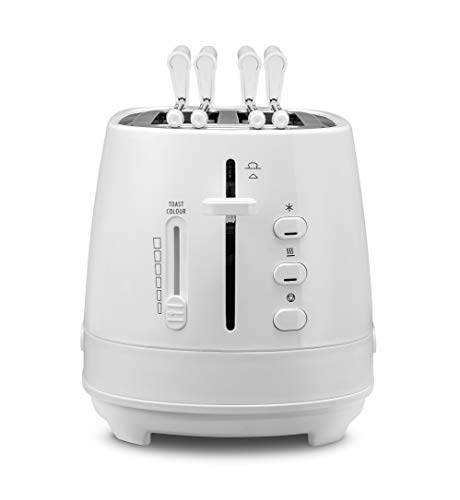 De Longhi CTLAP2203 Toaster mit 550 Watt Zange Bianco
