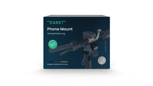 Phone Mount, Handyhalterung exklusiv für Egret E-Scooter Pro, X und One, Lenkerklemme mit Arm, Adapterstück für SP Connect TM (Egret X / Egret Pro)