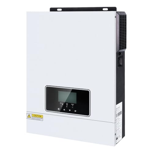 Y&H 1600W Solar-Hybrid-Wechselrichter,netzunabhängiger reiner Sinus-Wechselrichter mit 80A MPPT Solar-Ladegerät+AC-Ladegerät,Max PV 2000W DC30-400V Eingang,geeignet für 12V Blei-Säure/Lithium-Batterie