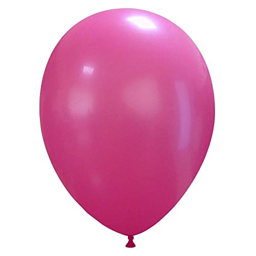 Event Kauf 25-1000 STK. Luftballons Metallic/Standard, Ø ca. 27 cm, Helium (1000 Stück, Standard Nr.54: Fuchsia)