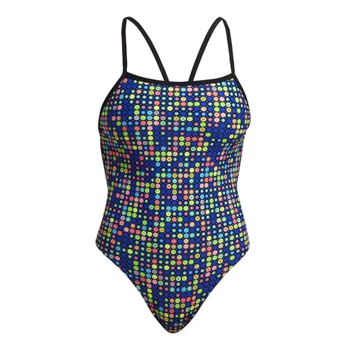 Funkita Badeanzug Damen/Frauen Strip Straps chlorresistent schnelltrocknend und UV Schutz 50+, Größe:42