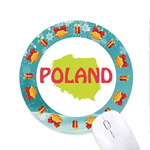 Europakarte Warschau Polen Mousepad Round Rubber Mouse Pad Weihnachtsgeschenk