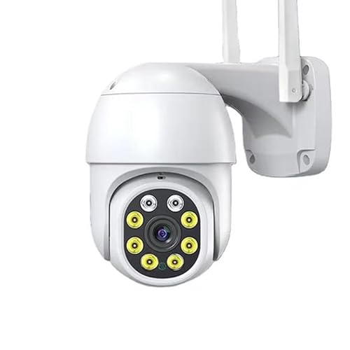 Rawrr 2K 4MP PTZ Überwachungskamera Aussen,Kabellose IP WLAN Outdoor Kamera mit Automatische Verfolgung, 2-Wege Audio,IP66 Wasserdicht, Unterstützt 64GB SD-Karten