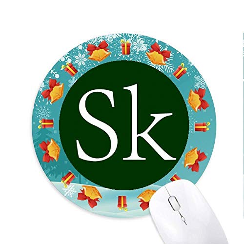 Währungssymbol Slowakische Krone SKK Mousepad Rund Rubber Maus Pad Weihnachtsgeschenk