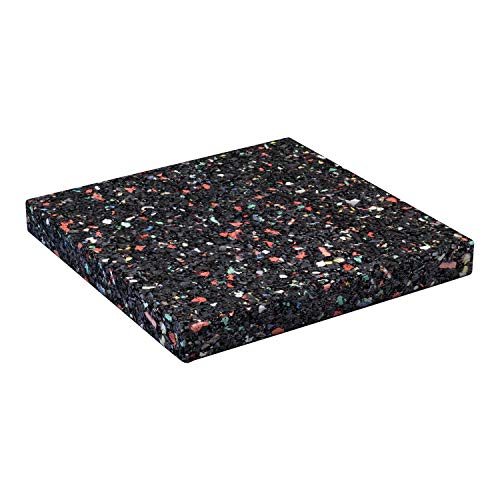DEMMELHUBER Terrassenpads Gummigranulat auf Recyclingbasis Pad Gummipad (125 Stück, 90 x 90 x 8 mm)