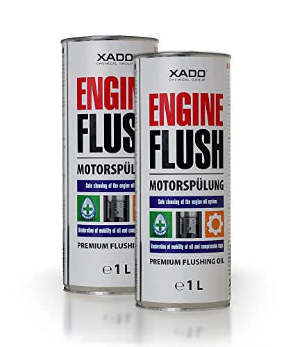 XADO Set: 2 St. Spülöl Mineralöl für Motor und Getriebe mit Additiv und Revitalizant® Motor-Spülung-Reinigung