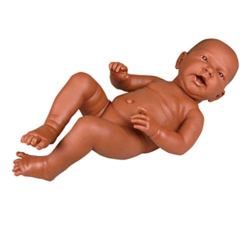 Erler Zimmer Eltern-Übungsbaby, Junge/Mädchen, Neugeborenen-Puppe, weiblich, dunkel, 2,4 kg