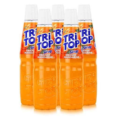 Tri Top Getränke-Sirup Orange-Mandarine 600ml - kalorienarm (5er Pack)