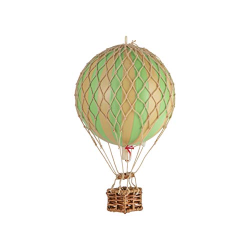 Authentic Models | Deko Heißluftballon "Floating the Skies" AP160G | Durchmesser 8 cm | Grün | Miniatur Heißluftballon Deko