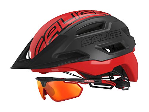 SALICE Helm Bike XS TG. 51-56 Nero-Ross, Unisex, für Erwachsene