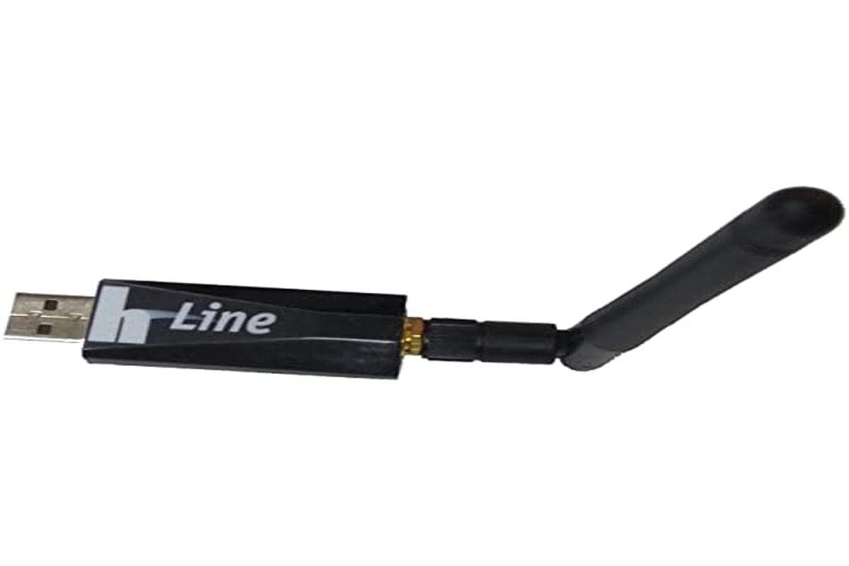 hLine ANT USB Adapter - Extended ANT+ Stick mit USB2 ANT2 Stick geeignet auch für Garmin | 3 mal größeren Bereich als das Normale ANT Adaptor | Kein verlängerungskabel nötig für Zwift