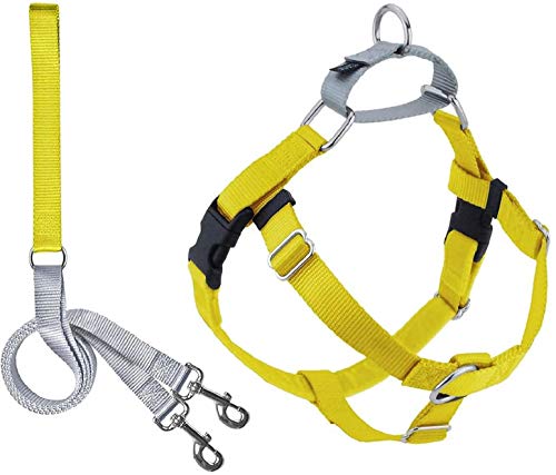2 Hounds Design 818557021856 No-Pull Dog Harness with LeashLarge (1 Zoll Wide) LYellow