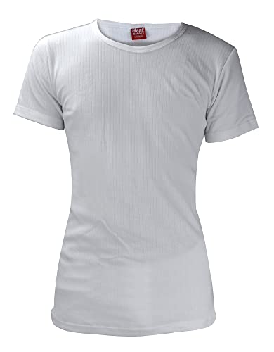 HEAT HOLDERS - Herren Thermo Innenfleece Outdoor Kurzarm Unterhemd (XX-Large (47-49" Chest), White)