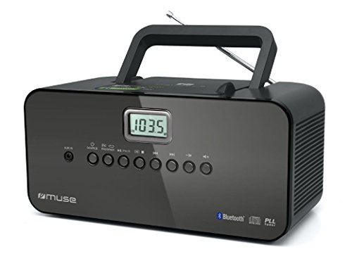 Muse M-22 BT tragbares UKW/ MW-Radio mit CD-Spieler, Bluetooth