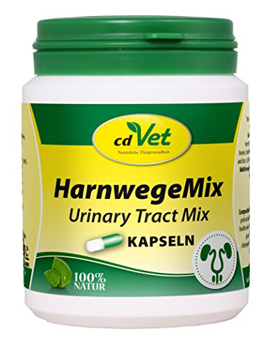 cdVet Naturprodukte HarnwegeMix 100 Kapseln - Hund, Katze - Ergänzungsfuttermittel - Harnwegsprobleme - Unterstützung der Organfunktion + Stoffwechselvorgänge - Vitamin + Mineralstoffversorgung -