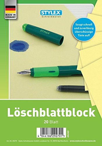 Löschblattblock, A5, 20 Blatt