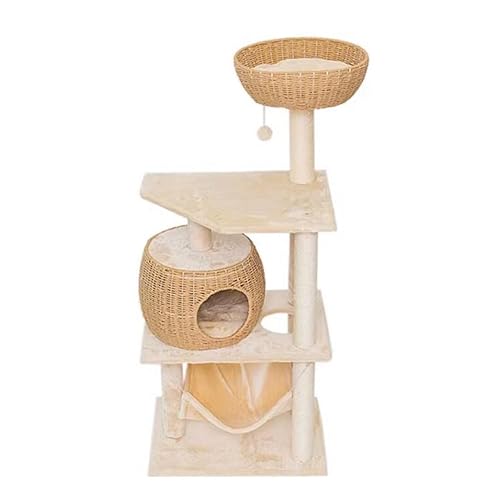 Cat Tree Multi-Level Cat Climbing Frame Cat Nest, Cat Tower with Scratching Posts,Cat Apartment for Kittens, Cats and Pets