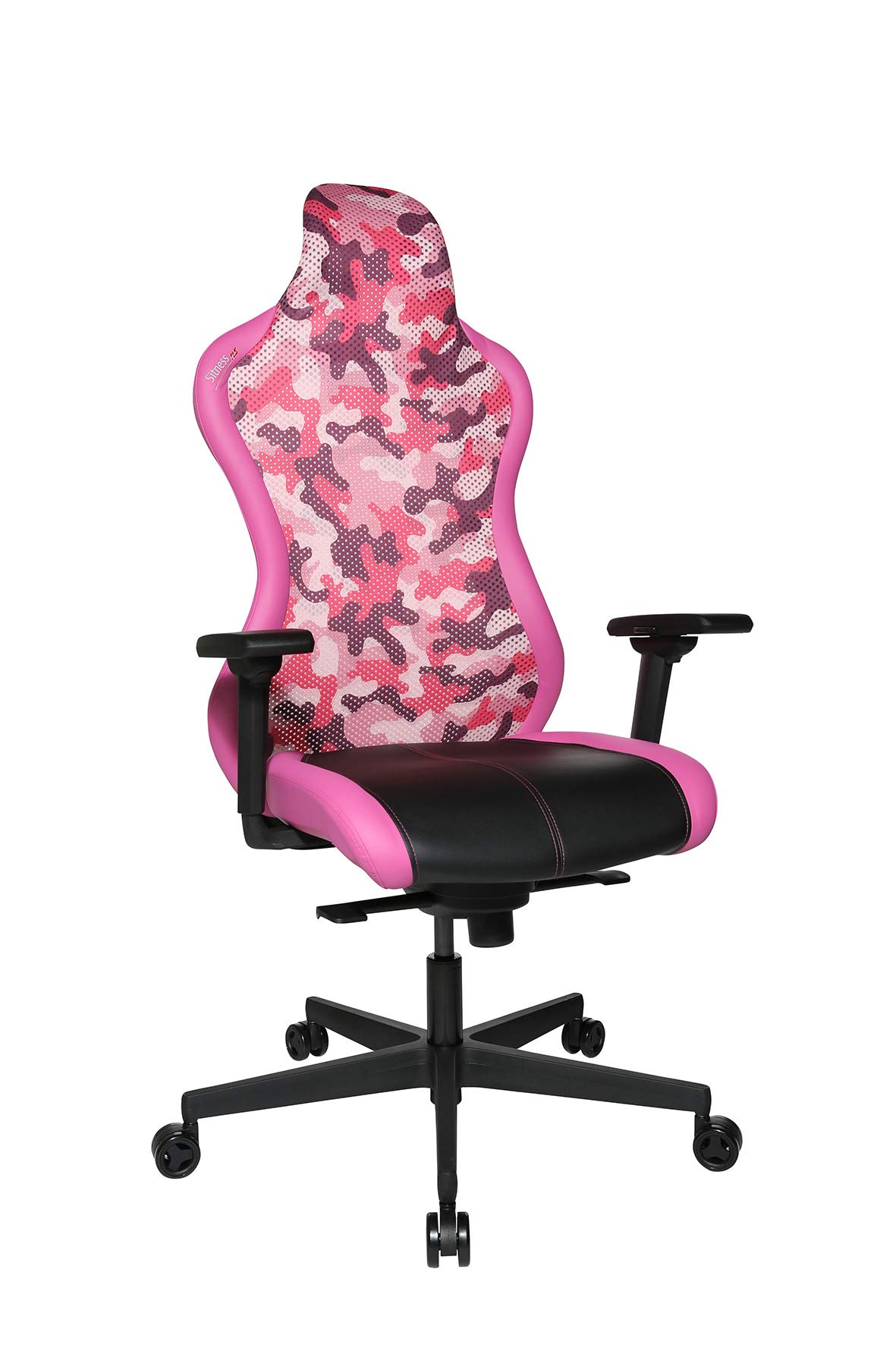 Topstar Bürostuhl Gamingstuhl Sitness RS Sport Plus inkl. Armlehnen Camouflage pink-rosa