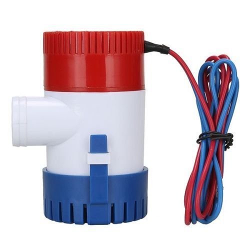 Nuzamas Automatische Bilgepumpe, tauchfähig, 12 V, 4100 l/h, 29 mm, für Wohnmobil, Camping, Boote, kleine Schwimmbecken und Brunnen