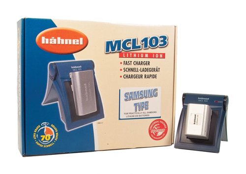Hähnel Lithium Ionen Ladegerät MCL 103 für Samsung Li-Ion Akkus mit 12V Autokabel
