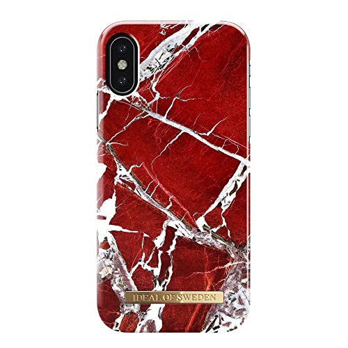 iDeal of Sweden Fashion Case passend für passend für iPhoneone X/XS Scar RED Marble