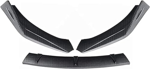 Frontspoiler Lippe für Mitsubishi Eclipse, 3 STÜCKE Style Auto Frontstoßstange Lippenspoiler Splitter Diffusor Abnehmbarer Body Kit Cover Guard Stoßfängerlippe